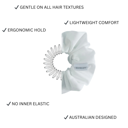 White Swim Scrunchie
