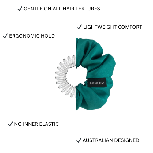 Premium Satin Jade Scrunchie