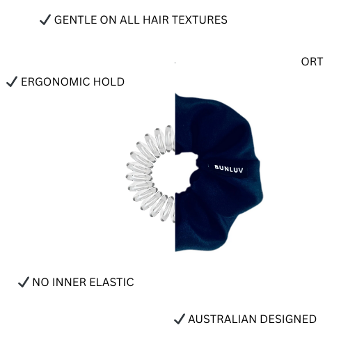 Satin Scrunchie – Navy