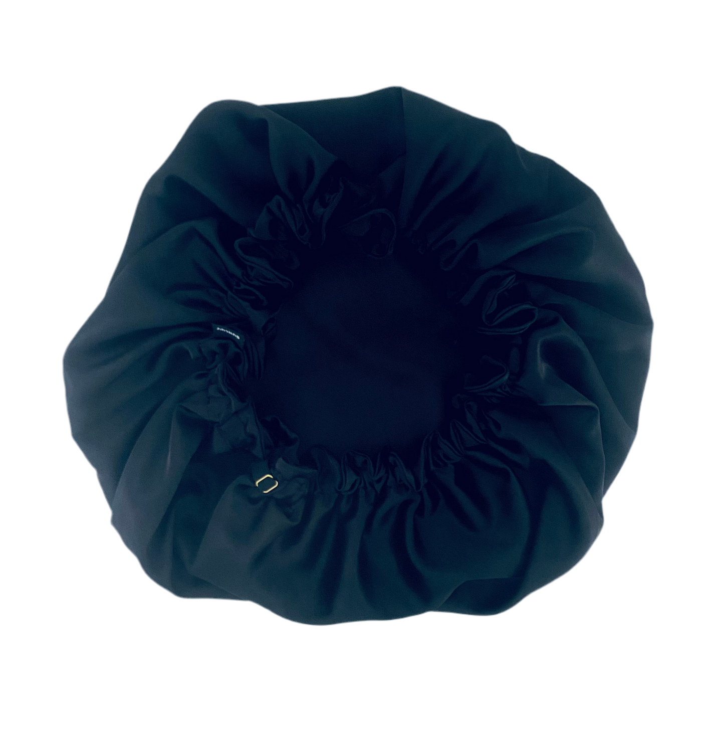 black bonnet on a white background
