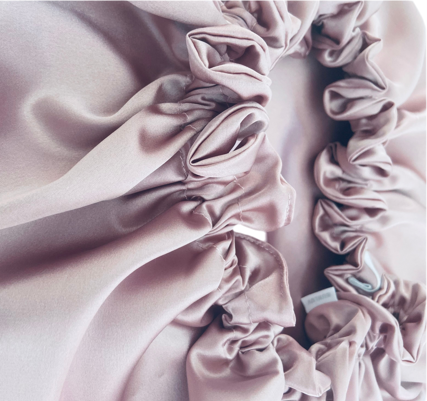 Oversized Satin Sleep Bonnet – Pink