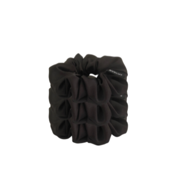SET of 3 SILK SmartCore Scrunchies - Soft Styling Essentials - Black