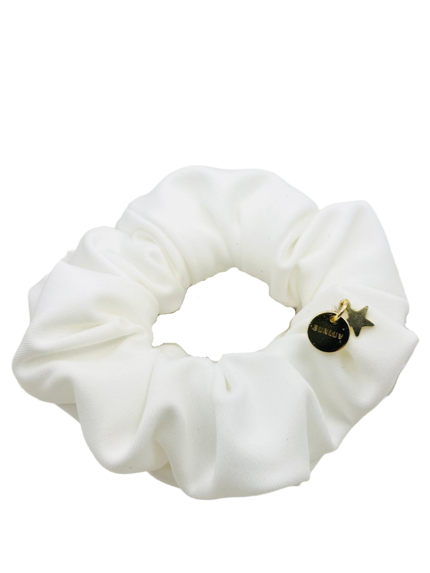 White Sparkle Scrunchie