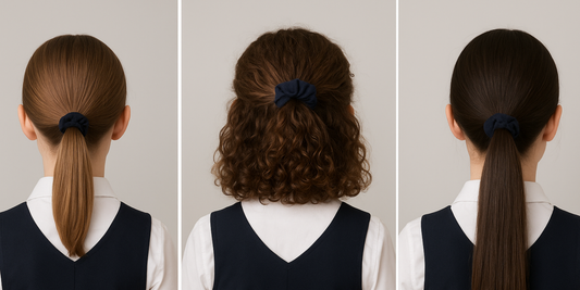 The school girls wearing scrunchies - BUNLUV Australia