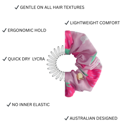 Swim Scrunchie – Strawberry Print