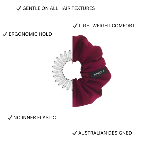 School SmartCore Scrunchie - Maroon