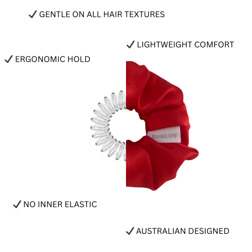 Satin Scrunchie – Red