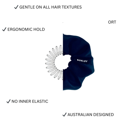 Satin Scrunchie – Navy