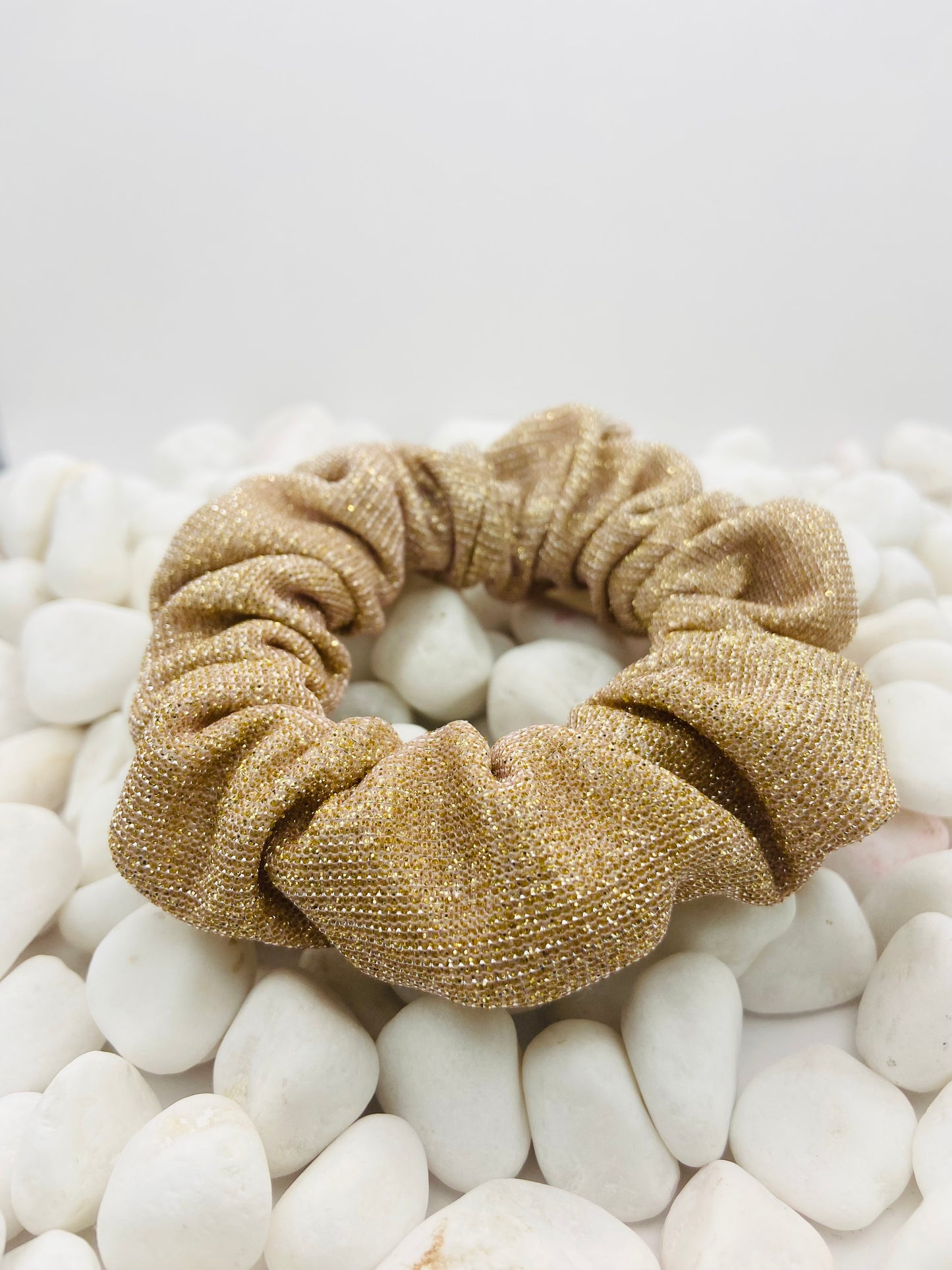 Premium Glitter Gold SmartCore Scrunchie
