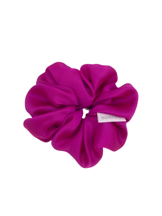Hot Pink Mulberry Silk Scrunchie