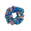 Blue Floral Swim Scrunchie