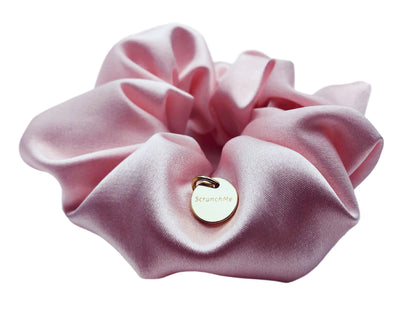 Premium Satin Pink Scrunchie