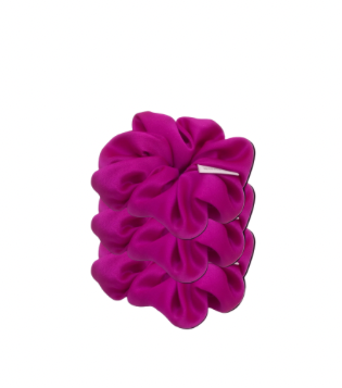 SET of 3 Silk SmartCore Scrunchies - Soft Styling Essentials - Hot Pink