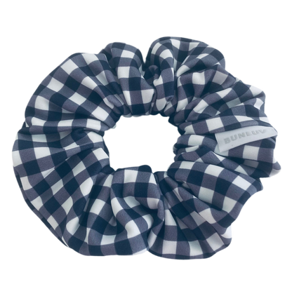 Swim Scrunchie – Navy Gingham
