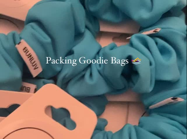 Image of new blue bunluv swimming scrunchies for assa event 