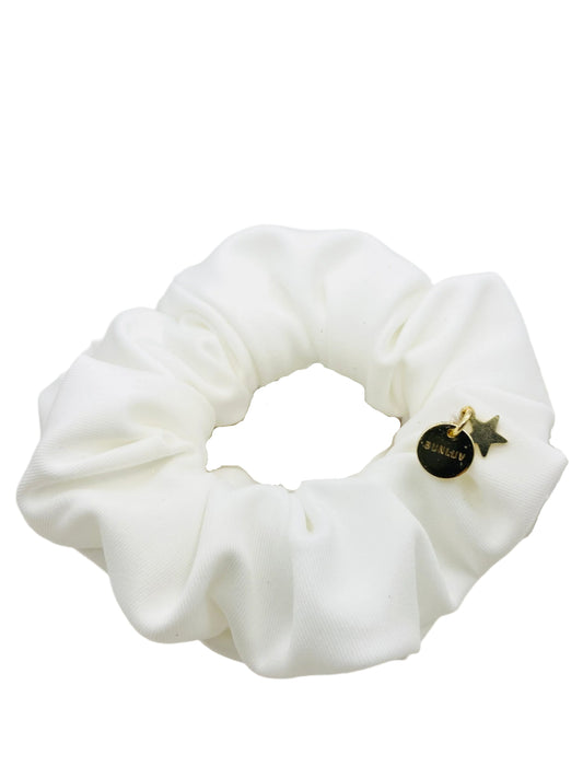 White Sparkle Scrunchie