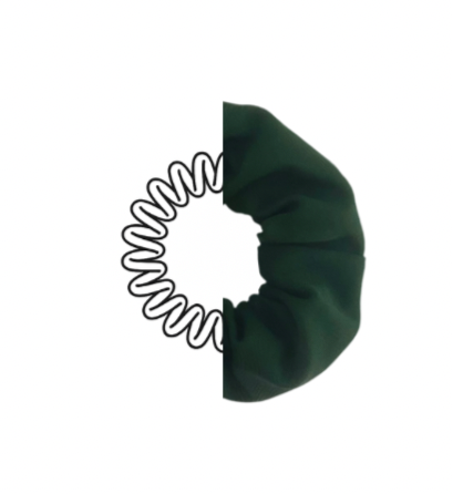 Dark Green Active Scrunchie