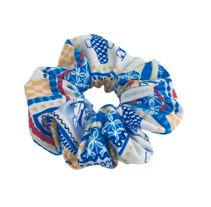 Swim Scrunchie – Mediterranean Blue