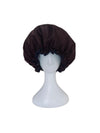 OVERSIZED ADJUSTABLE HAIR BONNET SATIN - DARK CHOCOLATE & NAVY
