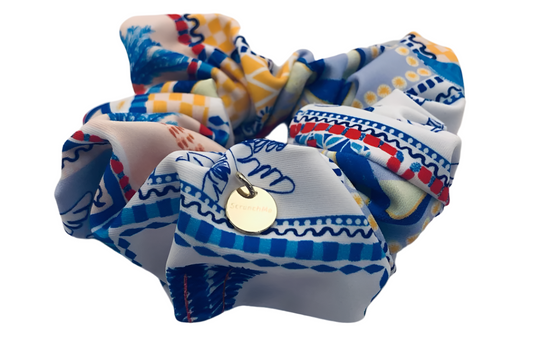 Mediterranean Swim Scrunchie