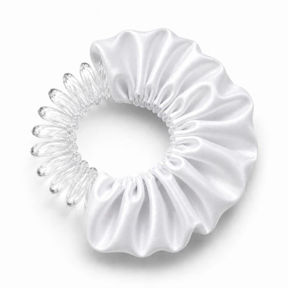 BUNLUV white smartcore swim scrunchie